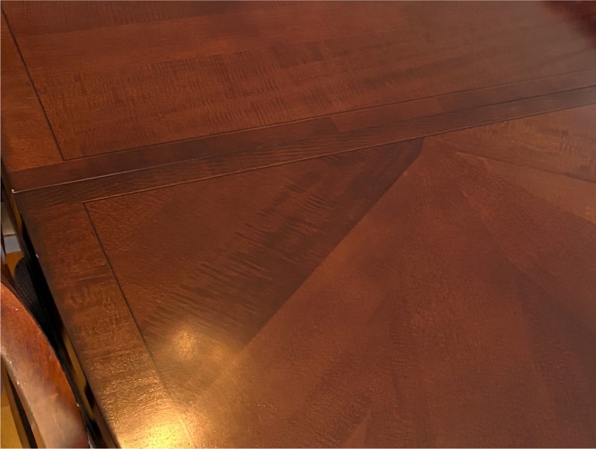 After — table polish