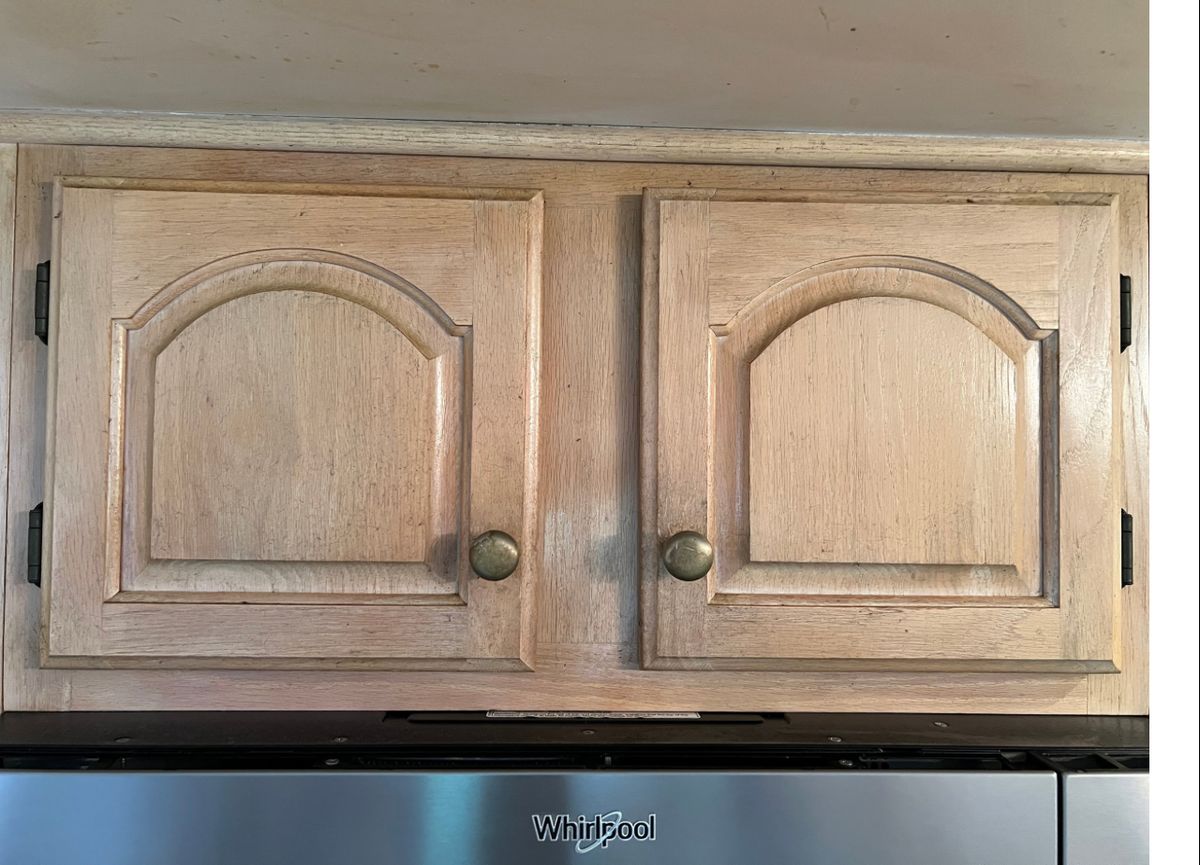 Before — cabinet cleaning