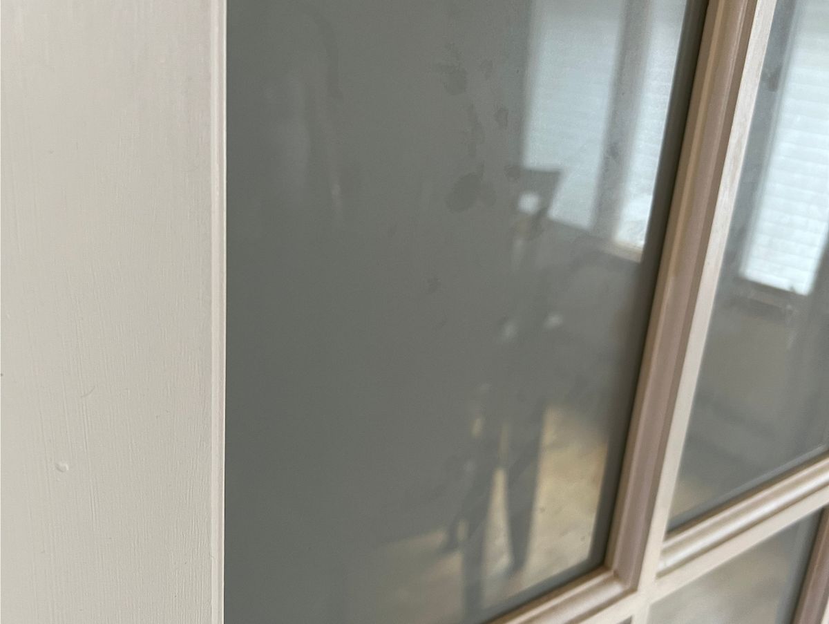Before — glass door cleaning